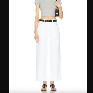 Citizens of Humanity White Jeans Pina Wide Leg Low Rise Baggy Relaxed Size 28